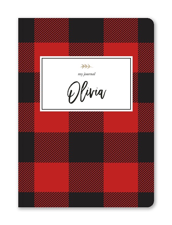 Buffalo Plaid Custom Softcover Journals