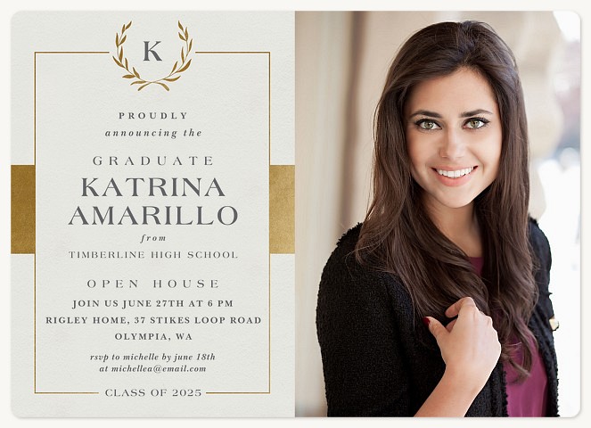 Golden Traditions Graduation Announcements