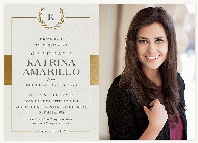 Golden Traditions Graduation Announcements