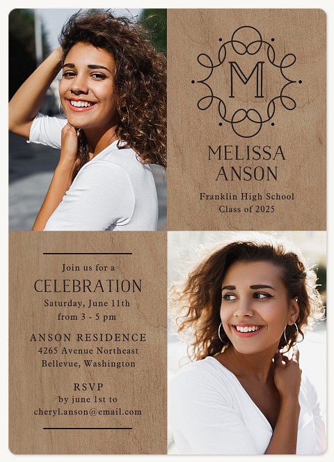 Iron & Wood Graduation Announcements