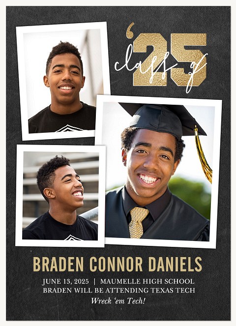 Golden Year Graduation Announcements