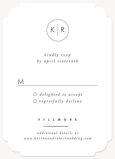 Moderna Wedding RSVP Cards