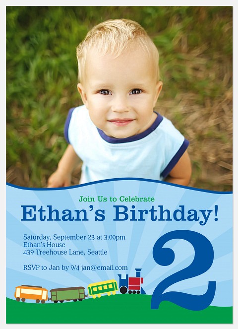 Hill 'n Dale Kids' Birthday Invitations