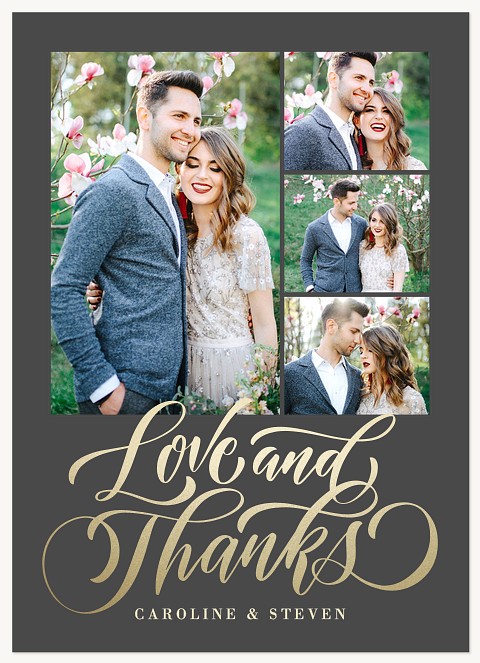 Flourished Wedding Thank You Cards