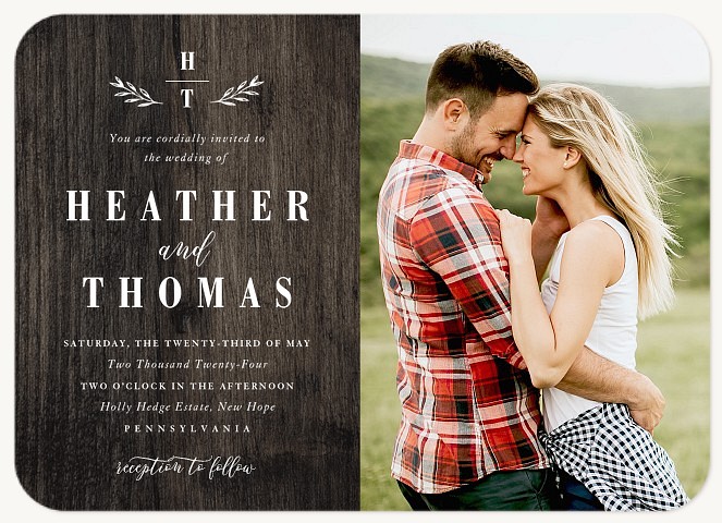 Barnwood Wedding Invitations