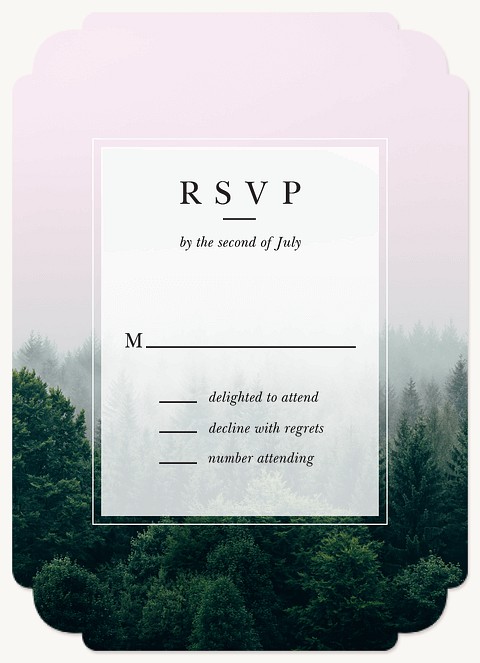 Forest Wedding RSVP Cards