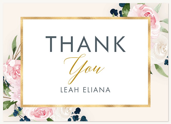 Floral Mix Thank You Cards 