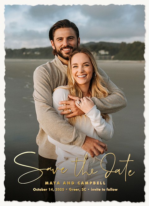 Gracefully Written Save the Date Cards