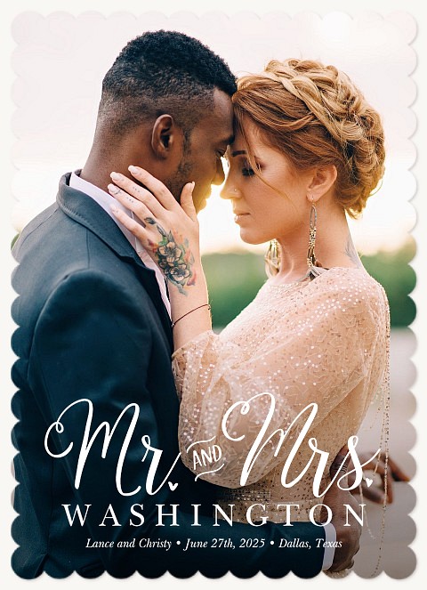 Mr. & Mrs. Wedding Announcements