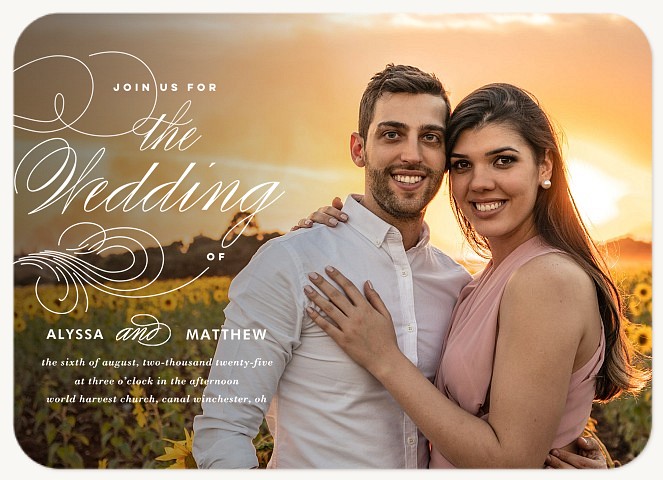 Flourished Wedding Invitations