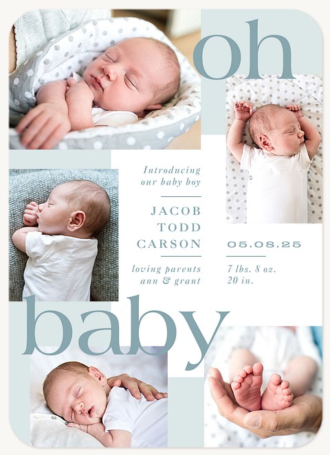 Baby Blocks Baby Announcements