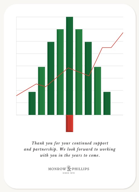 Tree Graph Business Holiday Cards