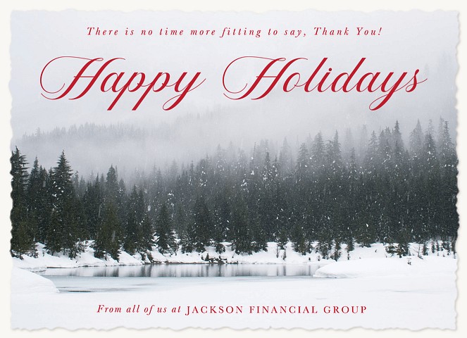 Peaceful Winter Business Holiday Cards