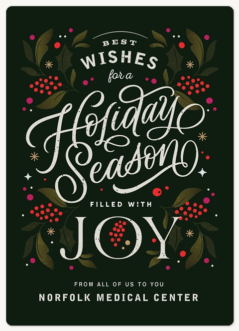 Classic Holiday Season Holiday & Christmas Magnet Cards