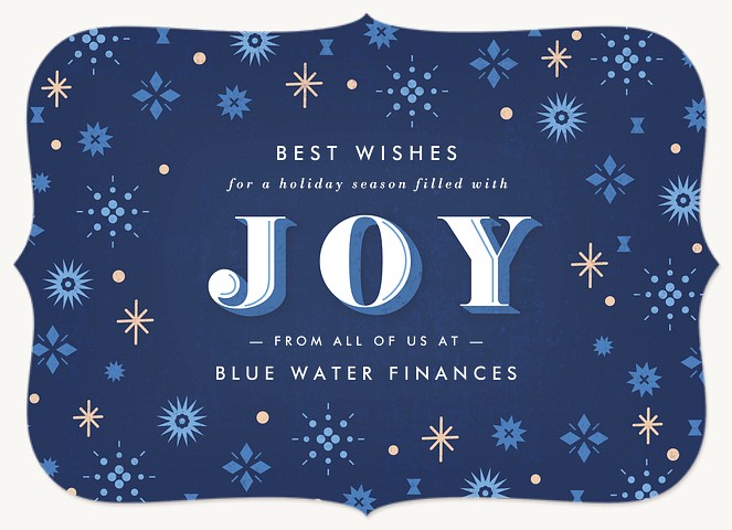 Modern Flurry Business Holiday Cards