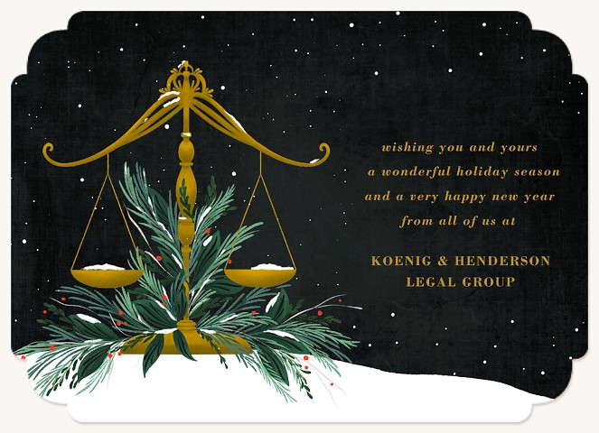 Law Landscape Business Holiday Cards