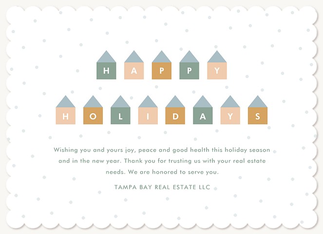 Snowy Neighborhood Business Holiday Cards