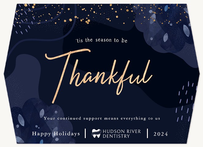 Modern Gratitude Business Holiday Cards