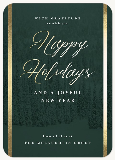 Evergreen Business Holiday Cards