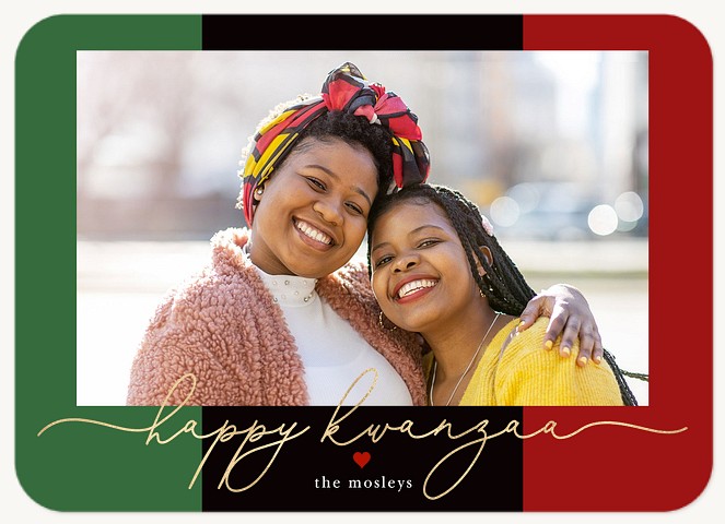 Colorful Frame Kwanzaa Cards