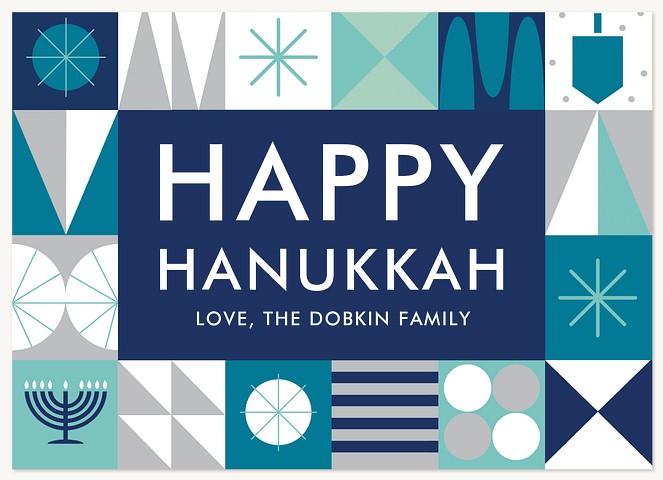 Modern Hanukkah Hanukkah Cards