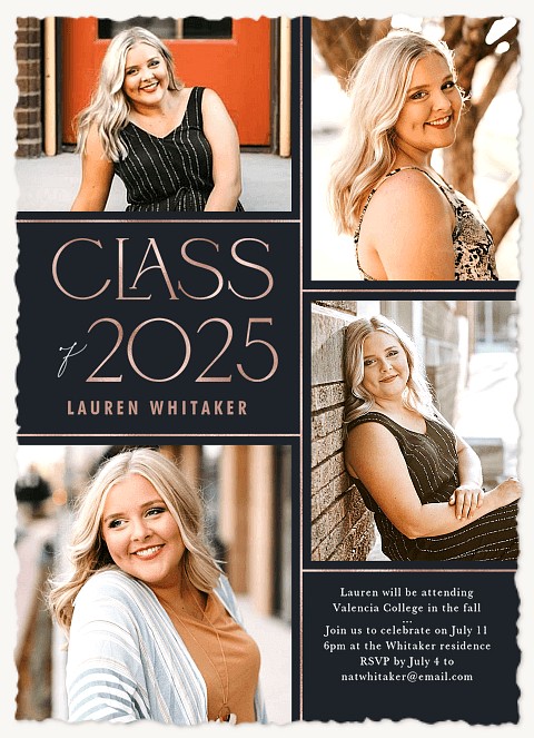 Chic Collage Graduation Announcements