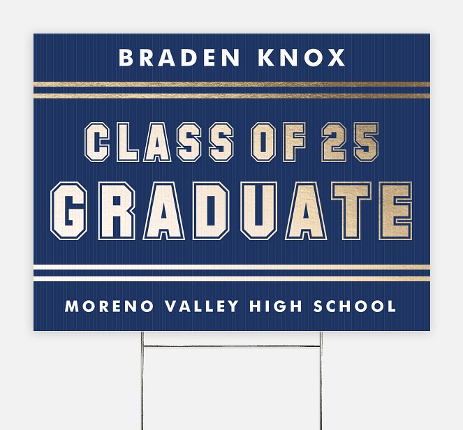 Team Player Graduation Yard Signs