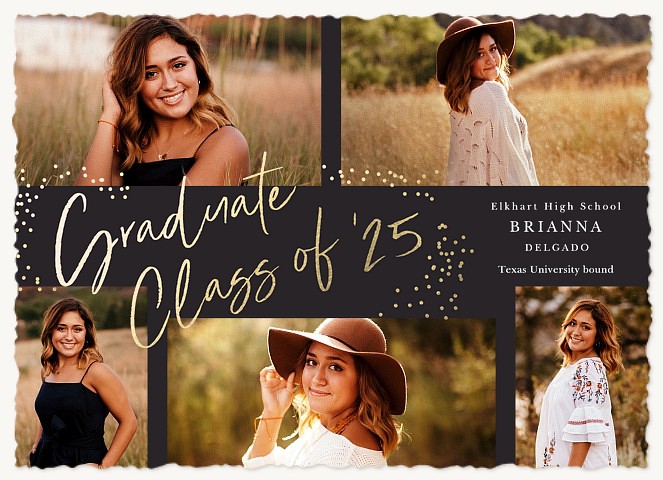 Glitz and Grad Graduation Announcements