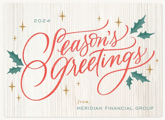 Season's Greetings Holiday & Christmas Magnet Cards