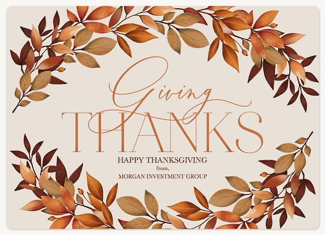 Giving Thanks Holiday & Christmas Magnet Cards