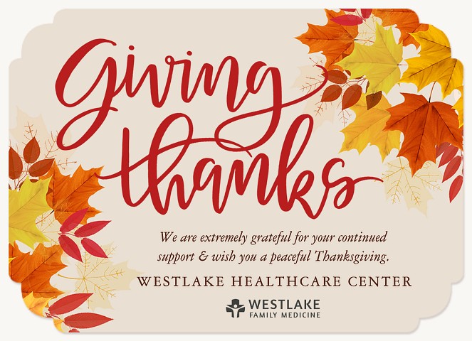 Cozy Autumn Business Holiday Cards