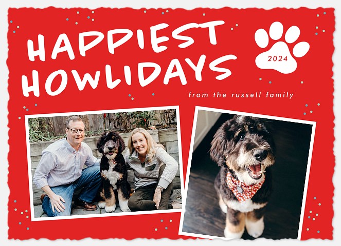 Happiest Howlidays Holiday Photo Cards