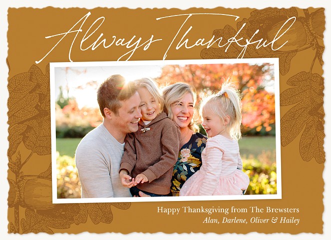 Always Thankful Thanksgiving Cards