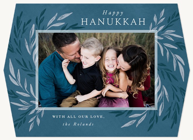 Leaf Array Hanukkah Cards