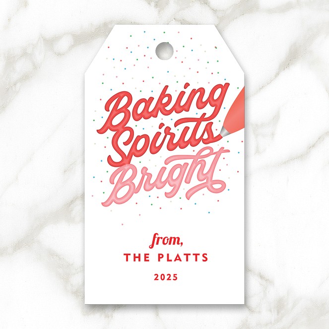 Bright Sprinkles Custom Gift Tags