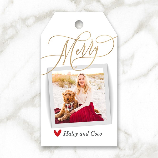 Merry Flourish Custom Gift Tags