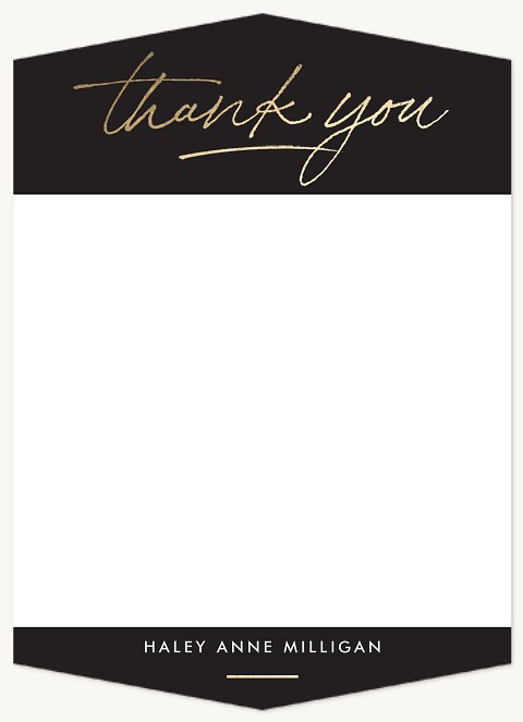 Sleek Thank You Thank You Cards 