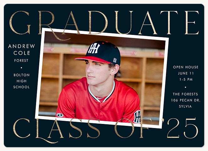 Sideways Snap Graduation Cards