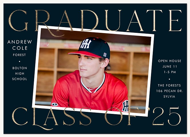 Sideways Snap Graduation Cards