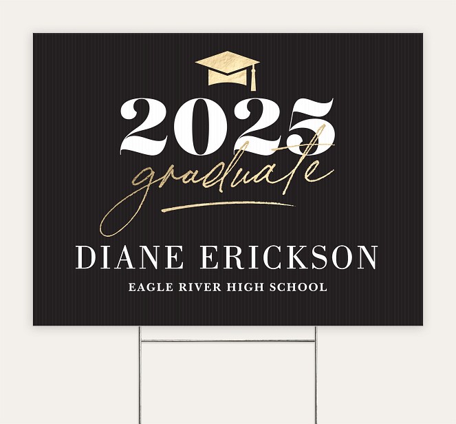 Sleek Grad Custom Yard Signs