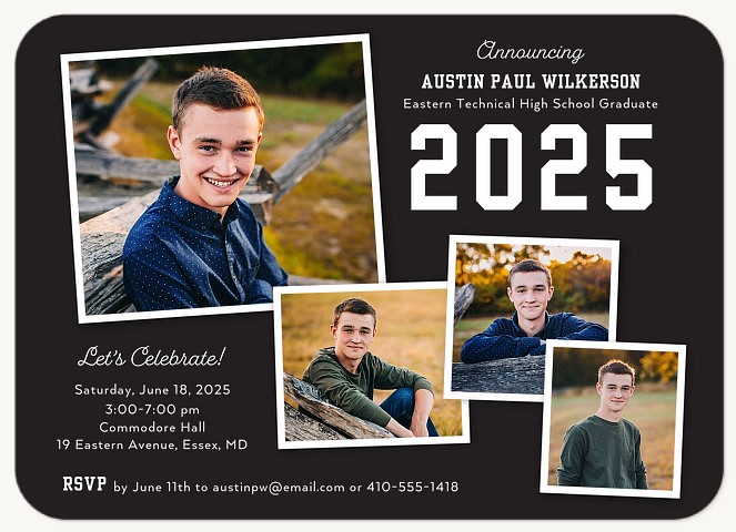 Yearbook Collage Graduation Announcements