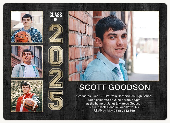 Golden Stack Graduation Cards