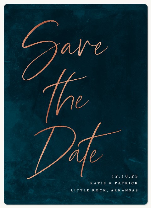 Textured Script Save the Date Magnets