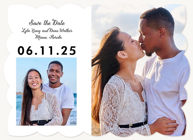 Romantic Duo Save the Date Cards