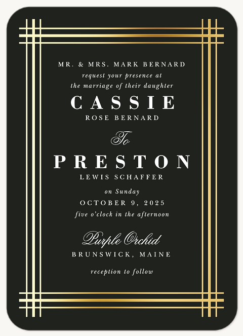 Classic Frame Wedding Invitations