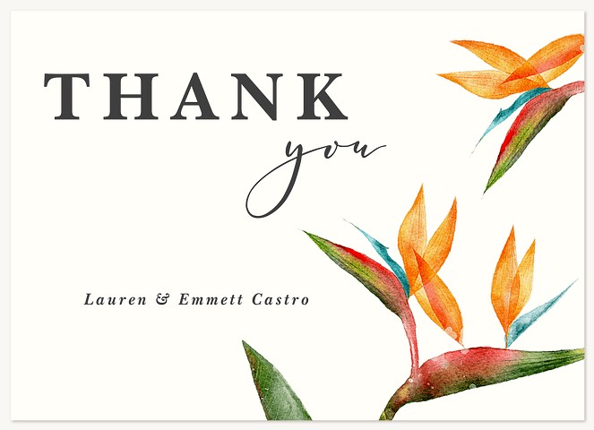 Island Luau Thank You Cards 