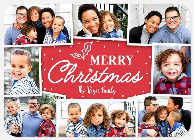 Happy Holly Holiday Photo Cards