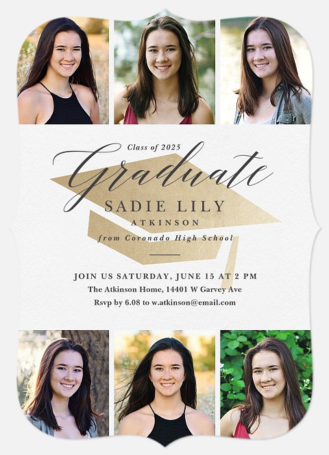 Golden Cap Graduation Cards