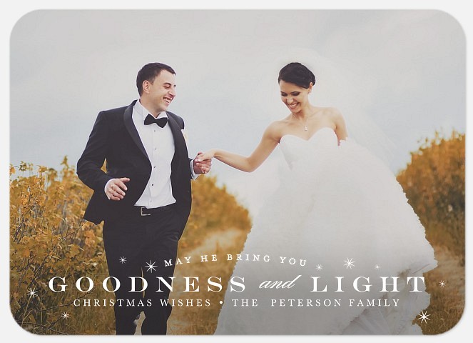 Blessed Christmas Wishes Holiday Photo Cards