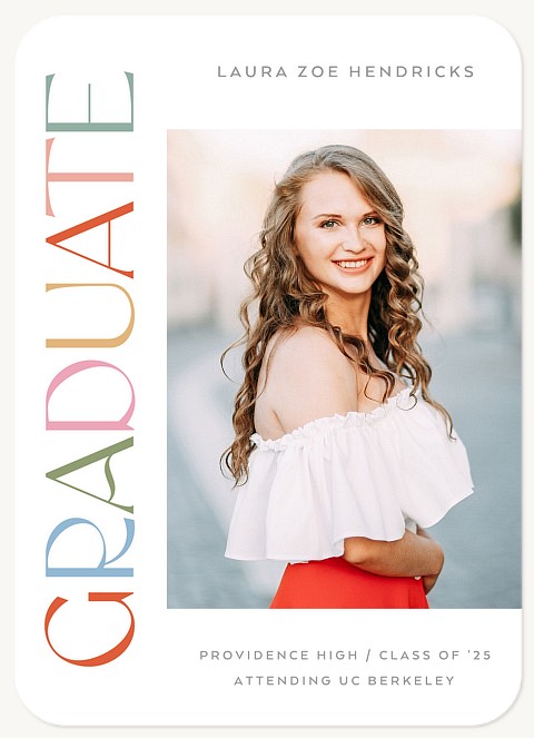  Colorful Type Graduation Cards